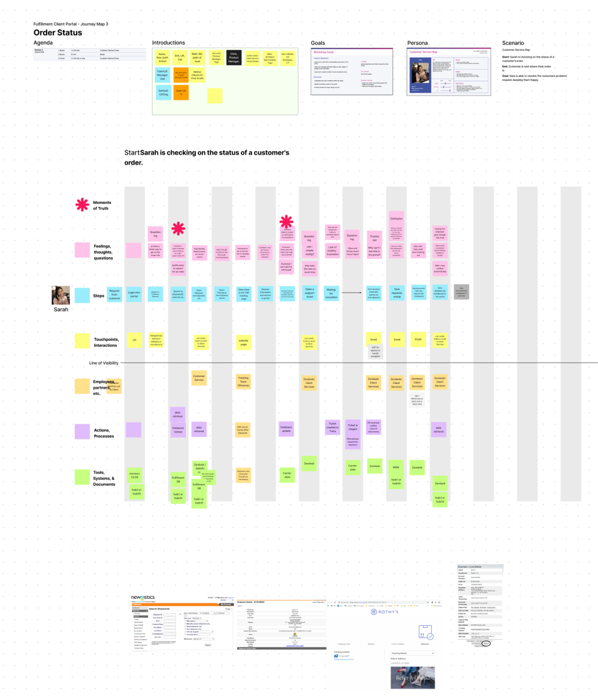 order status checking journey map