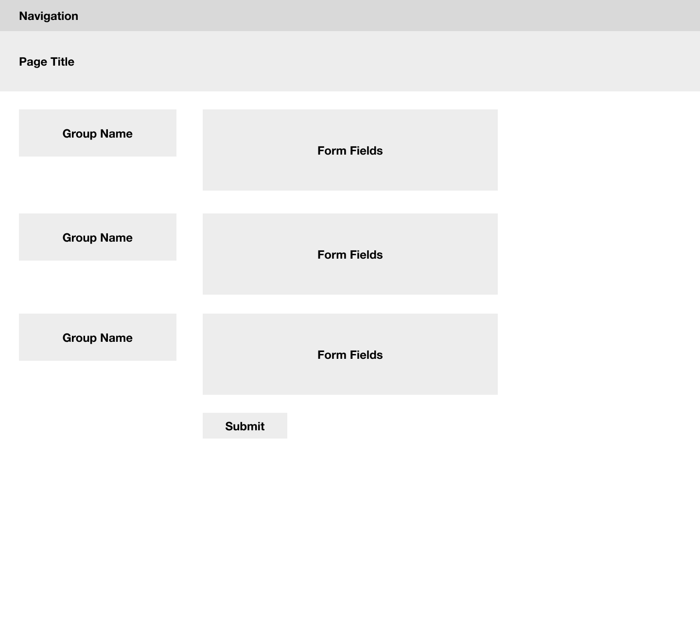 form page layout